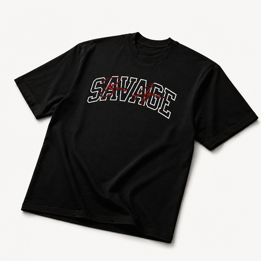 Varsity Black Tee