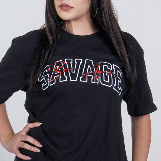 Varsity Black Tee