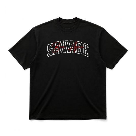 Varsity Black Tee