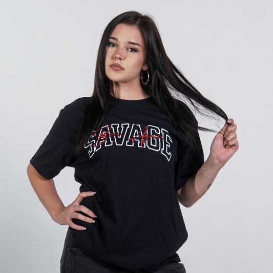 Varsity Black Tee