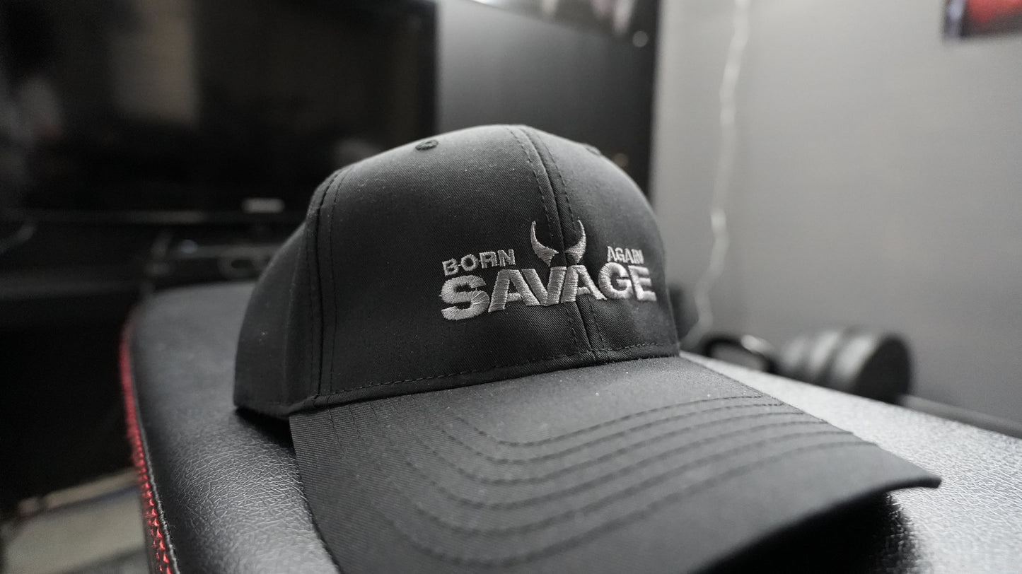 Black Velcro Snapback Hunk head